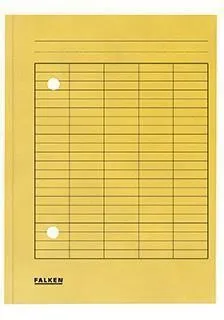 Chemise à rabats Falken 80004203 A4 2 fenêtres jaune 100 pièces/paquet