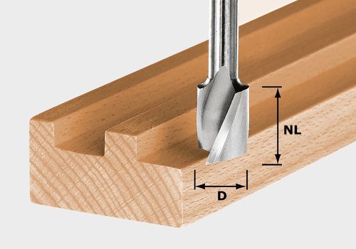 Fraises à rainurer hélicoïdale Festool HW Spi S8