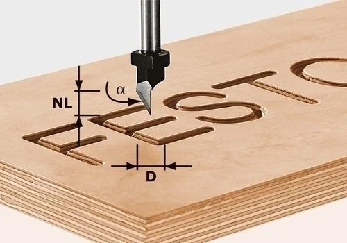 Fraise à lettres Festool HW S8 D11/60°