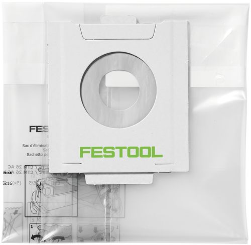 Sac d'élimination des déchets Festool ENS-CT 26 AC/5 — lot de 5 pièces