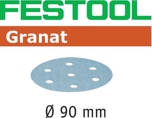 Festool Papier de verre Granat D90 GR — lot de 100 pièces
