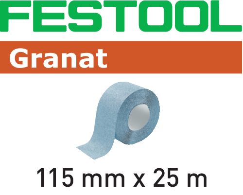 Festool Rouleau abrasif Granat 115x25m P80 GR