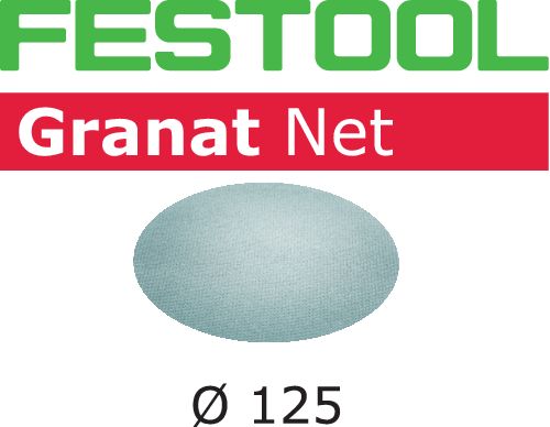 Festool Netzschleifmittel Granat Net D125 GR NET/50 — lot de 50 pièces