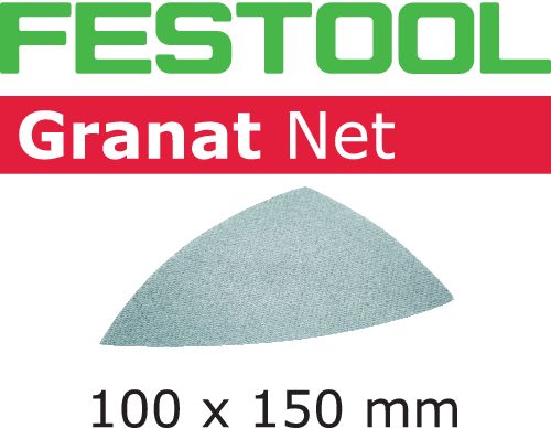 Abrasif Festool Granat Net Delta GR NET/50 — lot de 50 pièces
