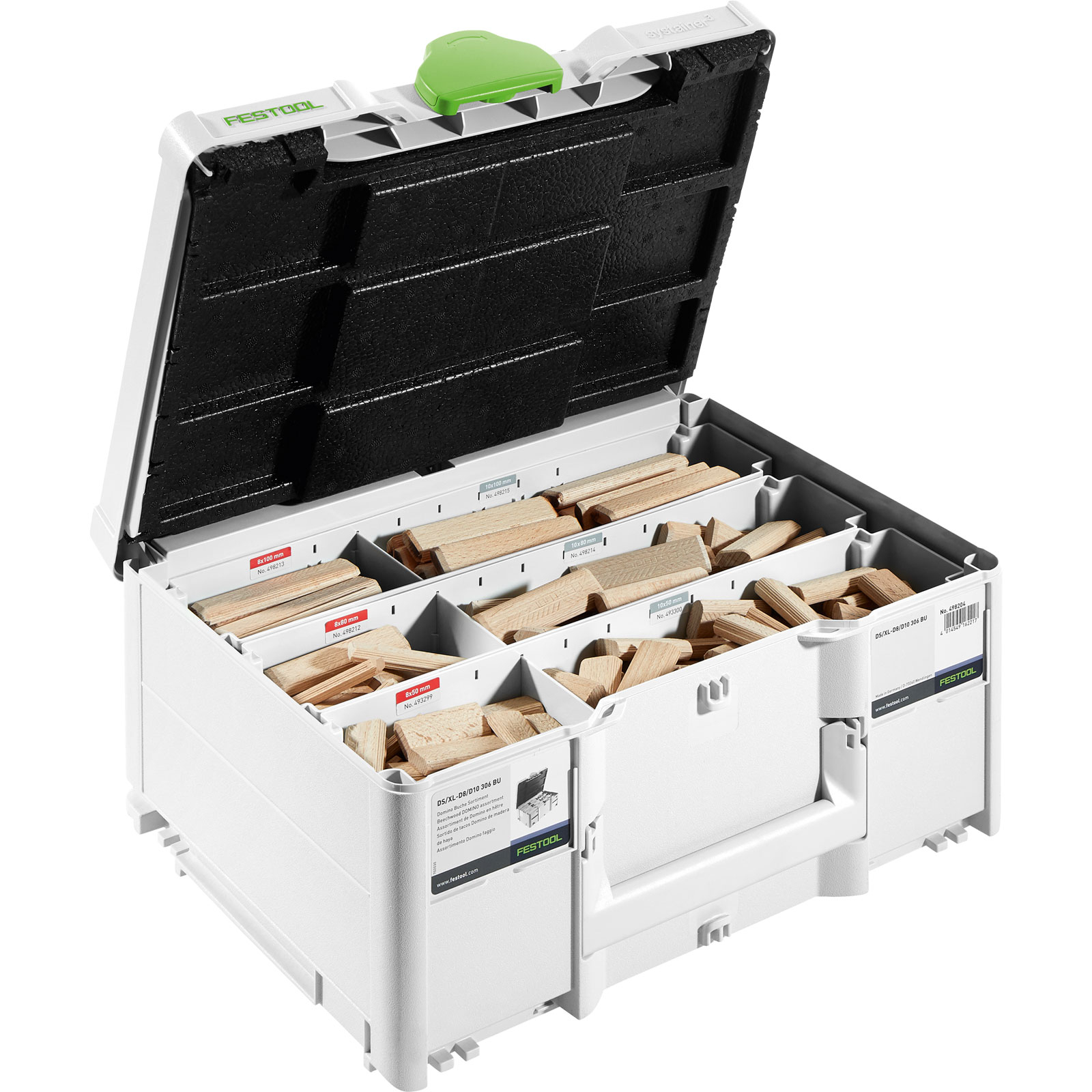 Cheville DOMINO XL en hêtre DS/XL D8/D10 306 BU Festool