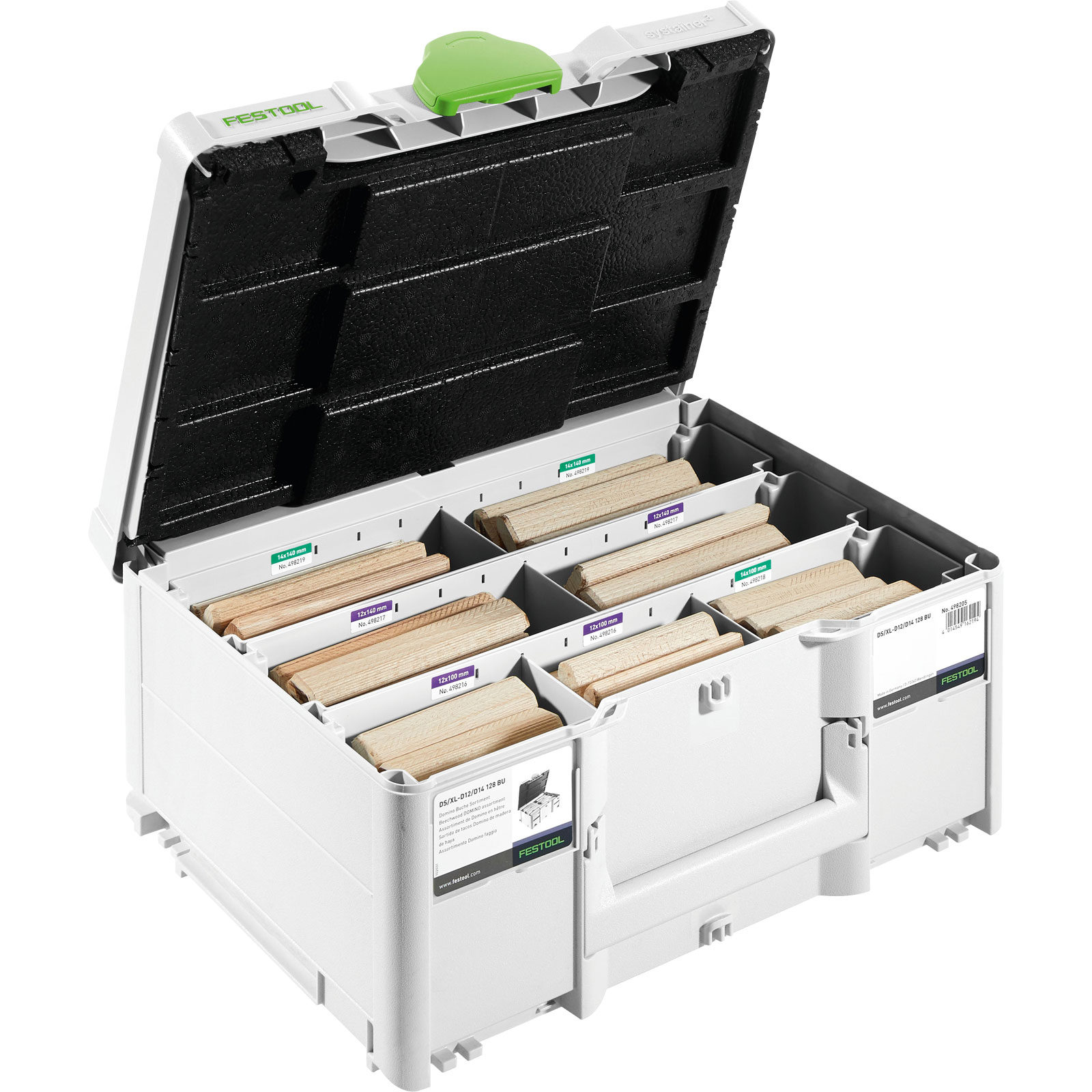 Festool DOMINO XL Cheville Buche DS/XL D12/D14 128 BU