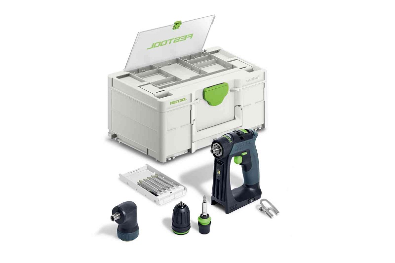 Perceuse-visseuse sans fil Festool CXS 18 Basic-Set sans batterie ni chargeur, avec accessoires