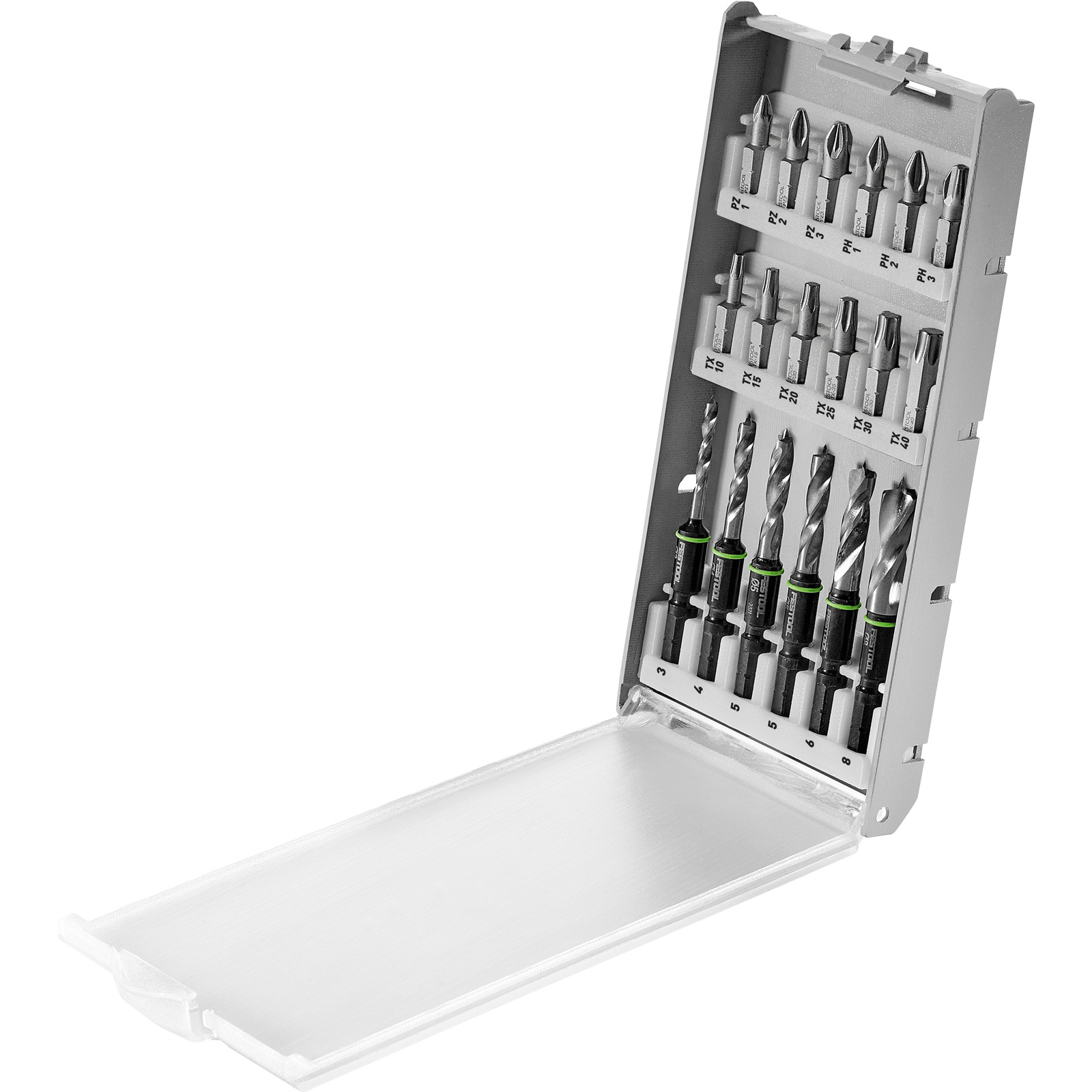 Cassette de forets BKS SYS3 D3-8 K CE/W