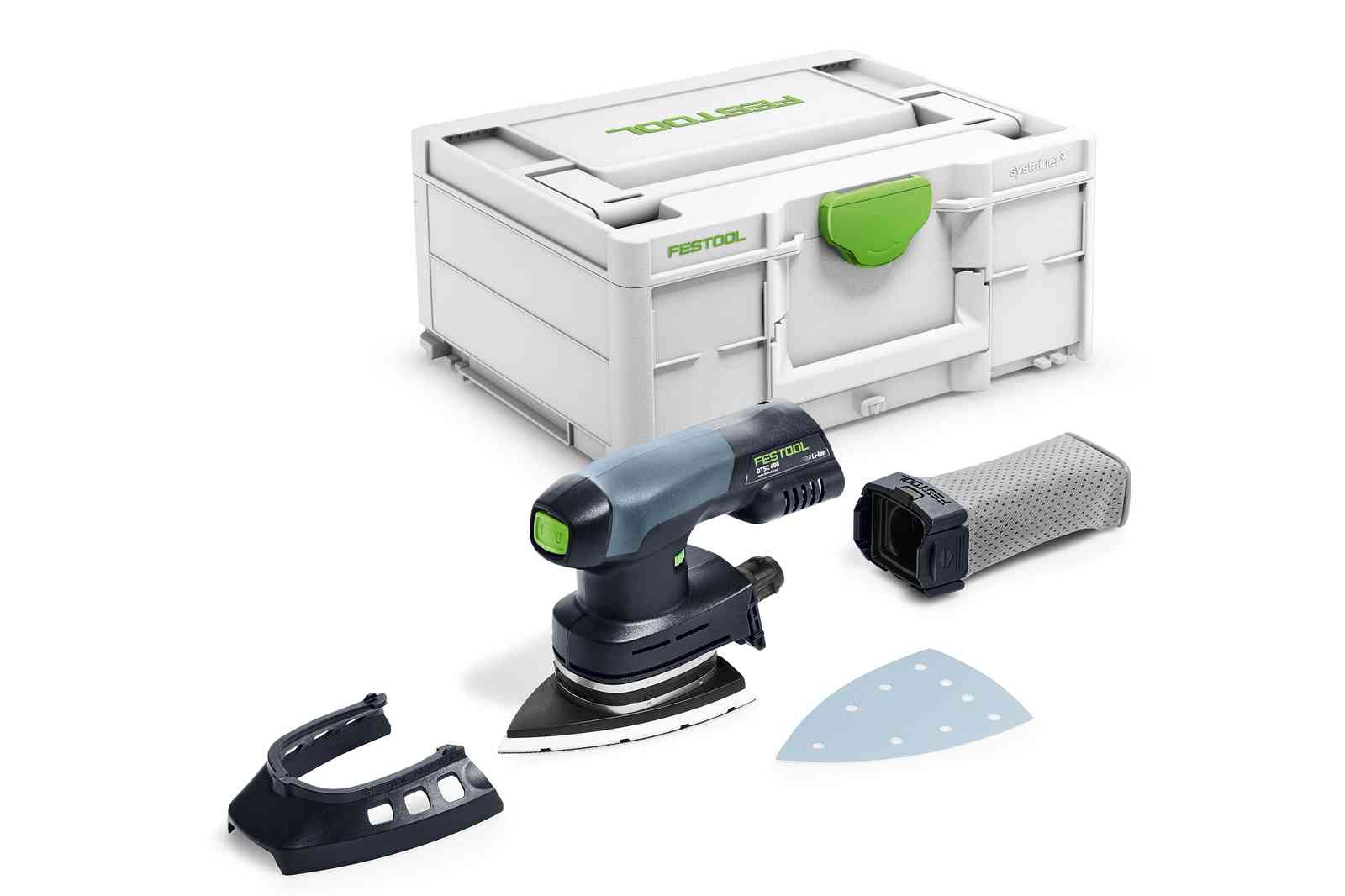 Ponceuse delta sans fil Festool DTSC 400-Basic, sans batterie/chargeur dans Systainer M 187