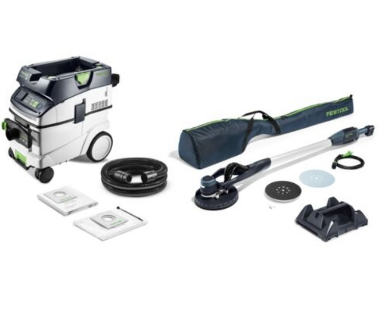 Kit ponceuse à long col et aspirateur PLANEX LHS-E 225/CTL 36