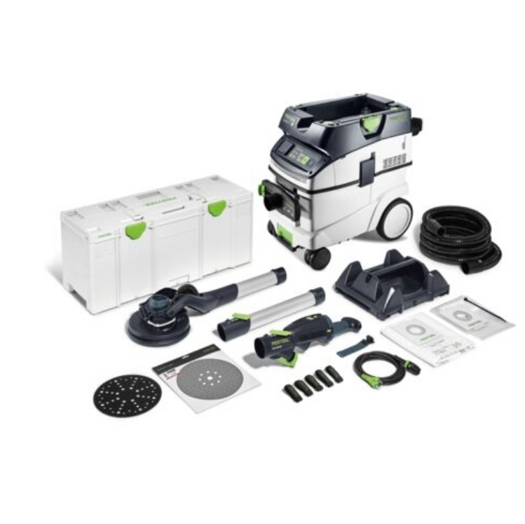 Festool Set ponceuse à long col et aspirateur PLANEX LHS 2 225 EQI/CTL 36