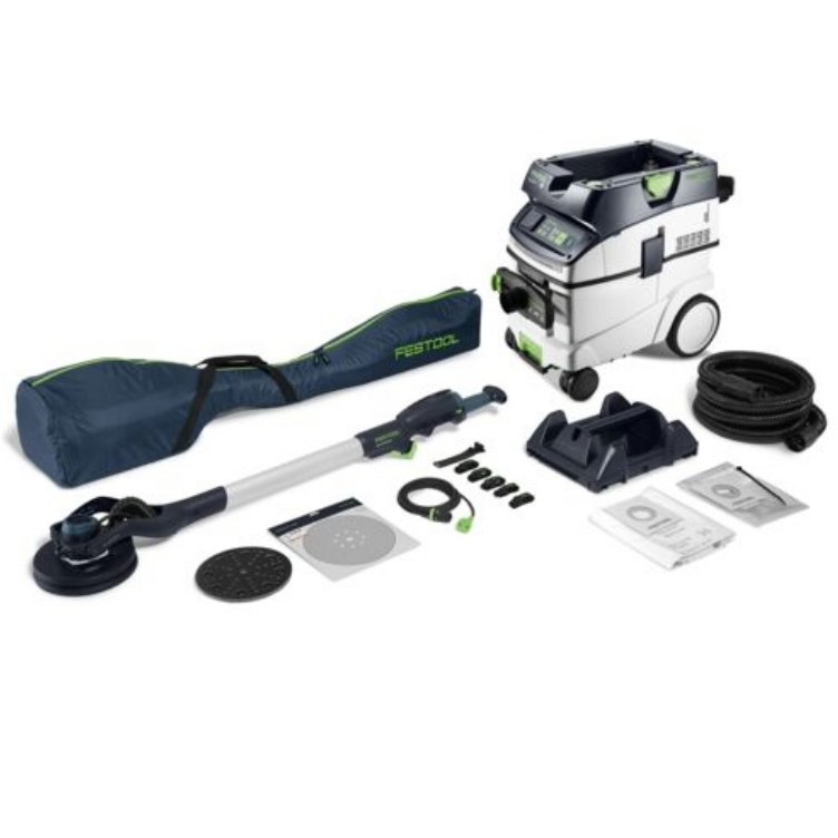 Festool Set ponceuse à long col et aspirateur PLANEX LHS 2-M 225 EQ/CTL 36-Set