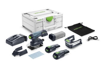Festool Ponceuse vibrante Akku RTSC 400 3,0 I-Plus, 2x 3,0 Ah et chargeur dans Systainer