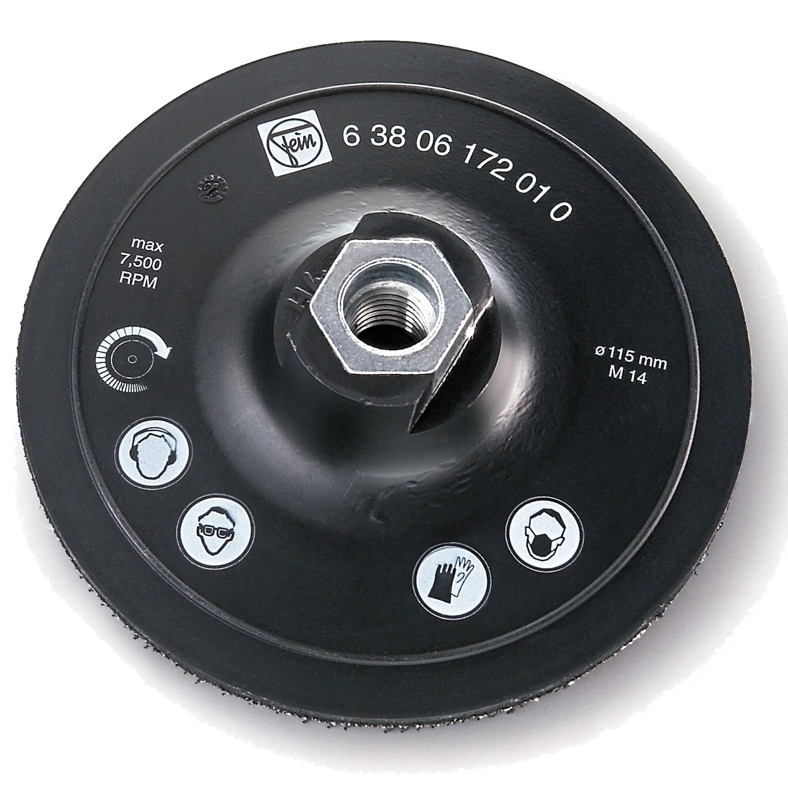 Disque de support Fein pour utilisation avec non-tissé abrasif - 63806184010