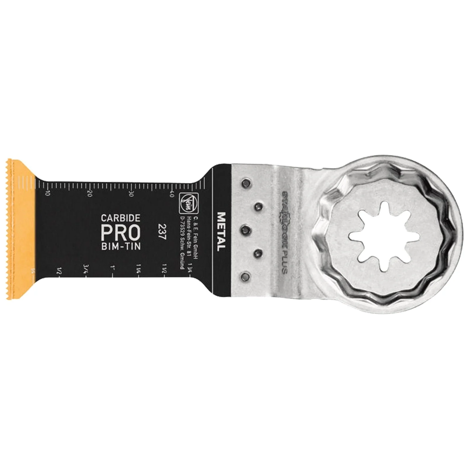 Lame de scie plongeante Fein E-Cut Carbide Pro, longueur 60 mm, largeur 32 mm, lot de 50, fixation SLP — lot de 50 pièces