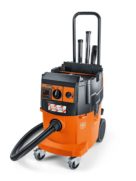 Aspirateur Fein Dustex 35 LXAC, 35 litres, classe L avec accessoires et chariot de poussée AUTOCLEAN