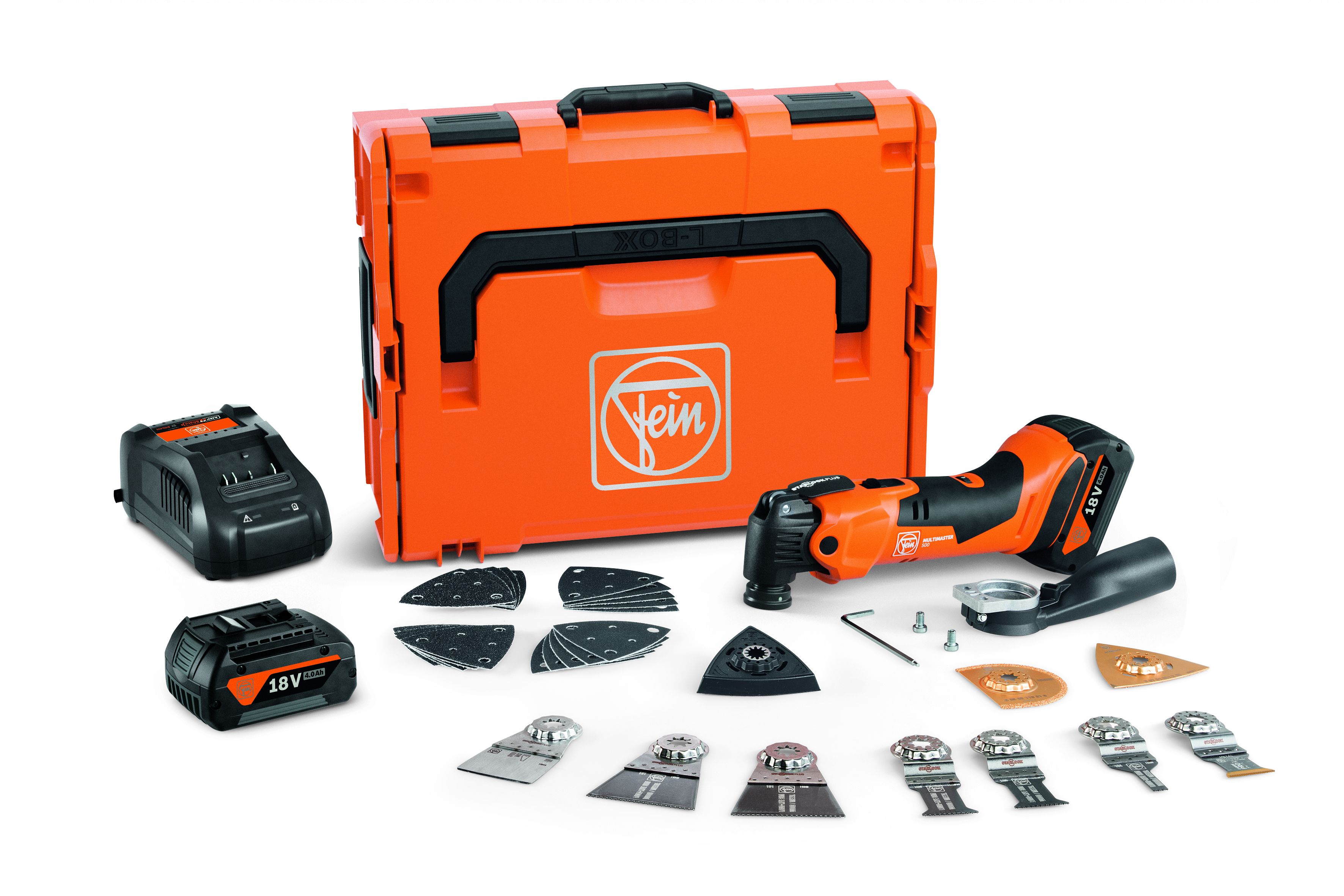 Multimaster AMM 500 Plus Top 4.0 Ah de Fein (2x4,0 Ah + accessoires en L-BOXX)