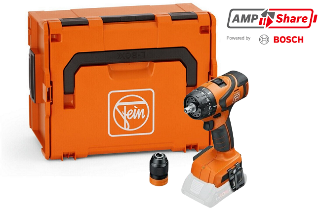 Fein Perceuse-visseuse 2 vitesses sans fil ABS 18 Q AS sans batterie ni chargeur dans L-BOXX