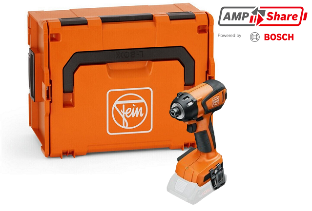 Perceuse-visseuse à percussion sans fil ASCD 18-200 W4 AS de Fein (sans batterie ni chargeur) en L-BOXX