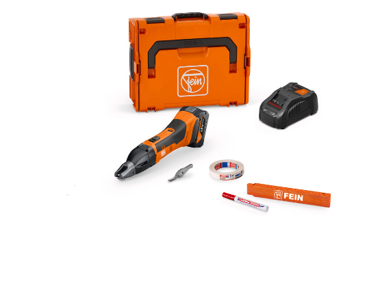 Fein Scie à guillotine sur accumulateur ABSS 18 1.6 E AS Set, 1x5,0 Ah avec chargeur en L-BOXX