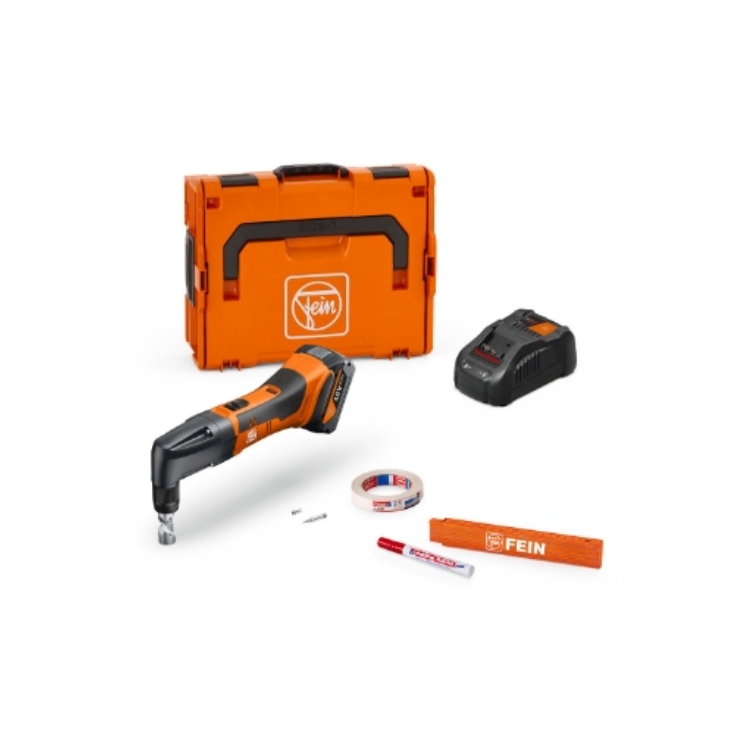 Fein Cisailles à grignoter sur batterie jusqu'à 1,6 mm ABLK 18 1.6 E AS Set 1x 5 Ah