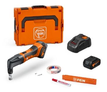 Fein Cisailles à grignoter sur batterie jusqu'à 1,6 mm ABLK 18 1.6 E AS Set 2x 5 Ah