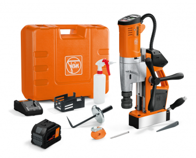 Perceuse à noyau magnétique sans fil Fein AKBU 35 PMQW 18V AS 12Ah
