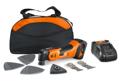 FEIN Multimaster AMM 700 Max AS - Outil multifonction sans fil 18 V avec batterie 4,0 Ah et chargeur dans sac nylon