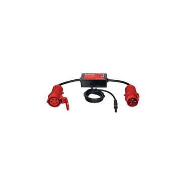 Adaptateur de mesure actif 16 A CEE 5 pôles. Consommateur triphasé. RPE, IPE. Mesure directe en conditions de fonctionnement.