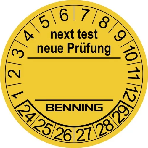 Plaquettes de contrôle Benning 756212 (VE300)