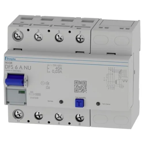 Doepke Disjoncteur différentiel DFS6 040-4/0,03-A NU