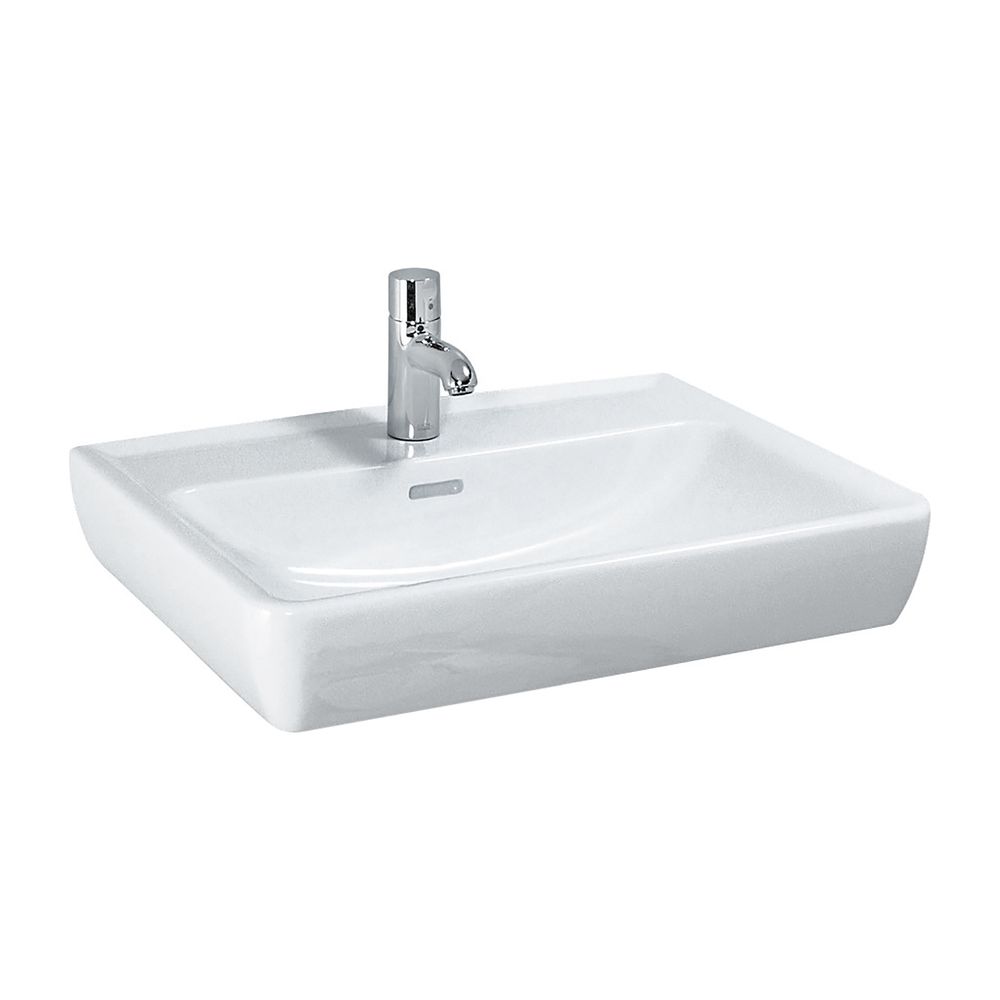 Lavabo LAUFEN Pro A 480x600x180 mm, avec 1 trou de robinetterie et trop-plein, blanc