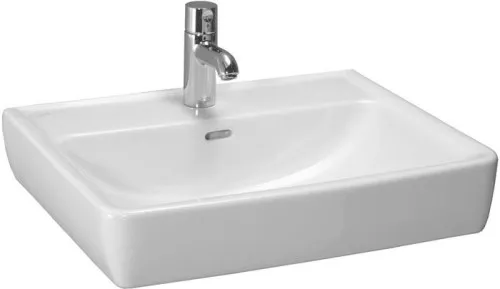 Lavabo mural LAUFEN PRO A - 480x600x170 mm - Blanc - Avec 1 trou de robinet et trop-plein