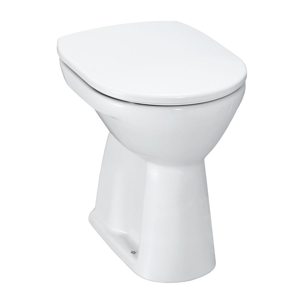 WC à poser surélevé à chasse plate Pro Laufen 470x360x450 mm, sortie verticale, blanc