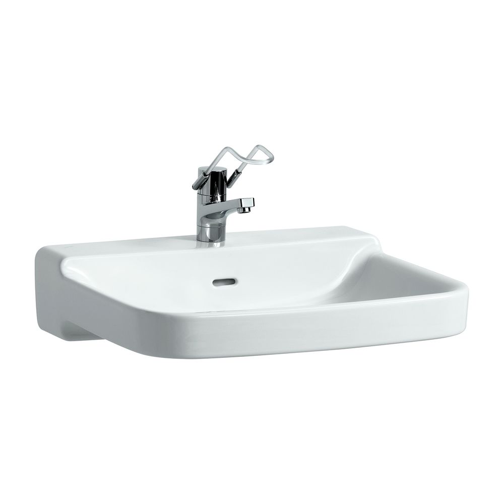 Lavabo LAUFEN Pro Liberty 550x650x190mm, accessible PMR, avec 1 trou de robinet et trop-plein, Blanc