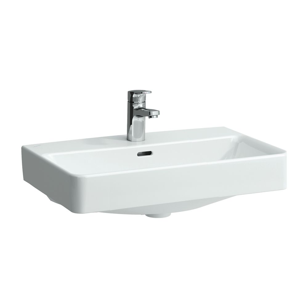 Lavabo compact Laufen Pro S 380x600x175mm, avec 1 trou de robinet, sans trop-plein, évacuation fermée en bas, LCC blanc