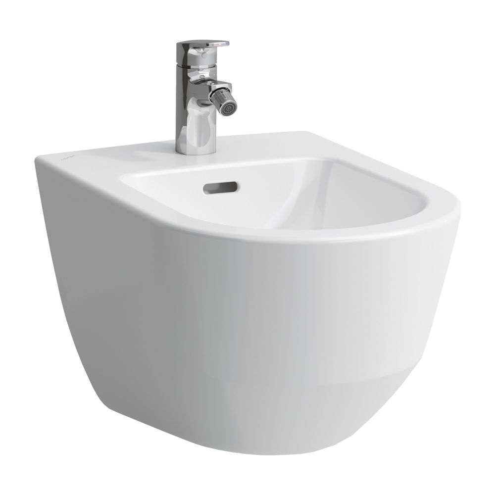 Laufen Bidet mural Pro 530x360mm, avec 1 trou de robinet, sans trou latéral pour raccordement d'eau, Manhattan