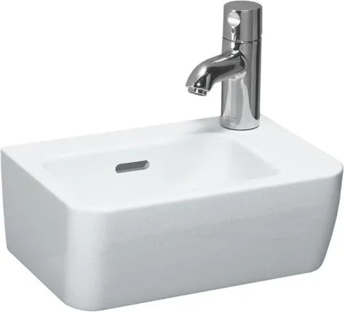 Lavabo Laufen Pro A 250x360x165 mm, avec 1 trou de robinet à droite, trop-plein, LCC blanc