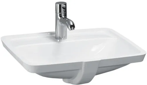 Lavabo encastrable Laufen PRO A 490x360 mm avec trop-plein sans trou de robinetterie we LCC