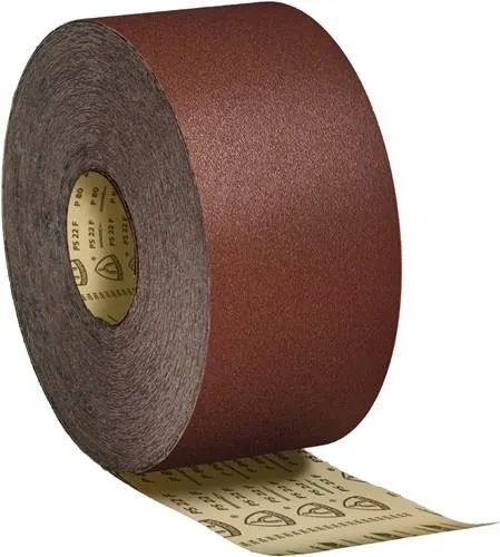 Rouleau de papier de verre Klingspor PS 22 F ACT 115 mm grain 60 pour bois/peinture