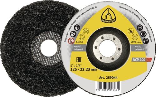 Disque de nettoyage grossier KLINGSPOR NCD 200 Ø125 mm - 259044 — lot de 5 pièces