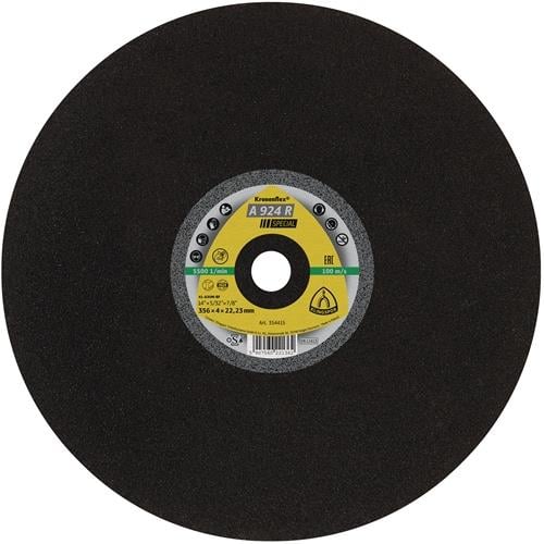 KLINGSPOR Disque de tronçonnage A 24 R Special Ø 350 x 4,5 mm droit - 354414 — lot de 10 pièces