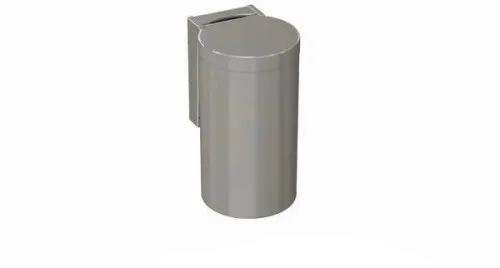 Hewi Poubelle Ser 477, à commande par le genou, gris pierre