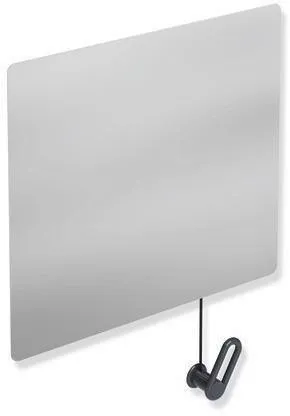 Miroir basculant HEWI Série 801 avec passage de câble, L:599mm H:540mm gris anthracite