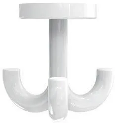 Hewi crochet triple, avec contre-plaque, pour perçage blanc signal