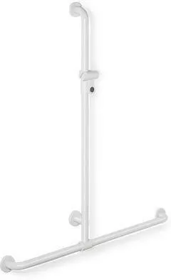 Hewi Barre de douche et de baignoire avec poignée, AM1:1100, W1:762 gris pierre