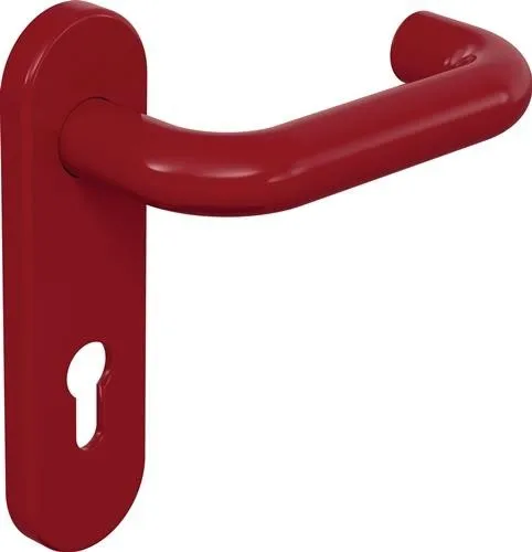 Garniture à plaque courte HEWI 111R01.110 33 bout.33 PZ rd garniture de poussoir