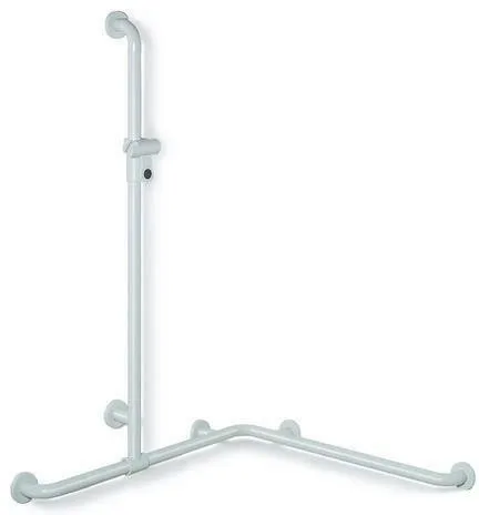Hewi Repose-pieds pour douche/baignoire avec bride et support, AM1:1250, W1/2:962 stahlblau