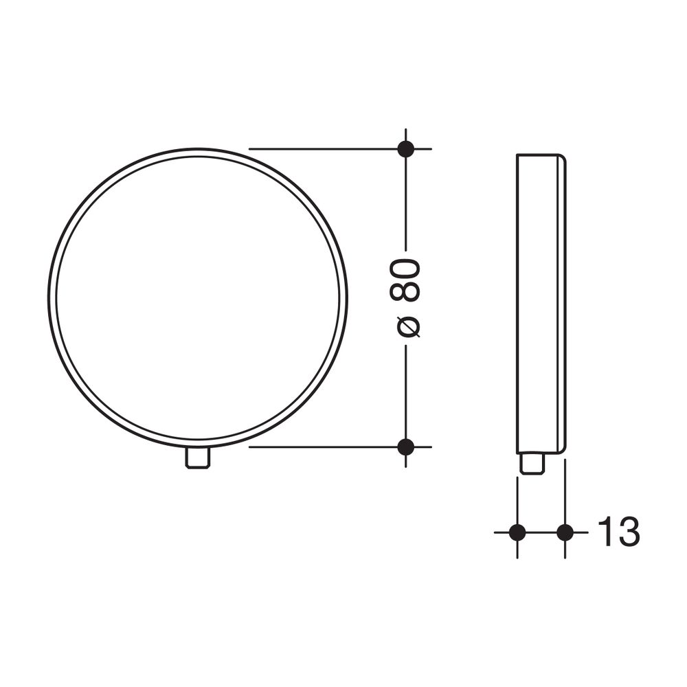 Rosace de recouvrement HEWI ∅ 80 pour séries 802, 800 K et 950, polyamide corail