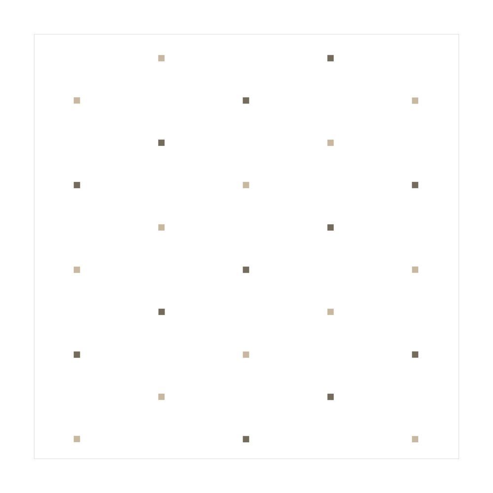 Rideau de douche HEWI activePlus, Trevira CS, 2900x2000 mm, motif Squares, Umber/Sable, 801.34.V0438
